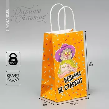 Пакет подарочный крафтовый, упаковка,