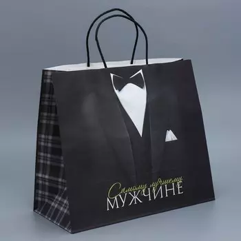 Пакет подарочный крафтовый, упаковка,