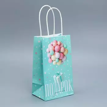 Пакет подарочный крафтовый, упаковка,