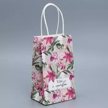 Пакет подарочный крафтовый, упаковка,