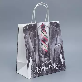 Пакет подарочный крафтовый, упаковка,