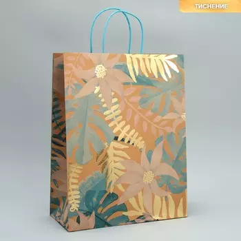 Пакет подарочный крафтовый, упаковка,