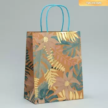 Пакет подарочный крафтовый, упаковка,