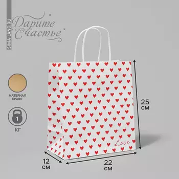 Пакет подарочный крафтовый, упаковка,