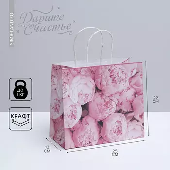 Пакет подарочный крафтовый, упаковка,