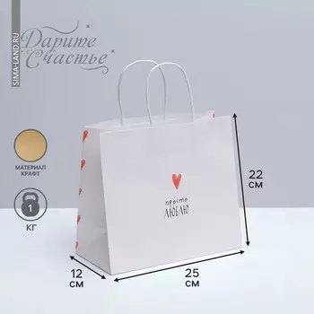 Пакет подарочный крафтовый, упаковка,