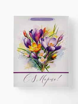 Пакет подарочный ламинированный