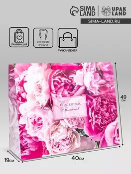 Пакет подарочный ламинированный горизонтальный