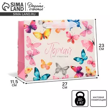 Пакет подарочный ламинированный, упаковка,