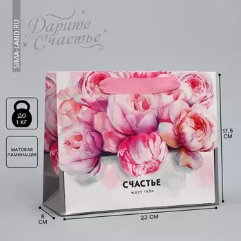 Пакет подарочный ламинированный, упаковка,