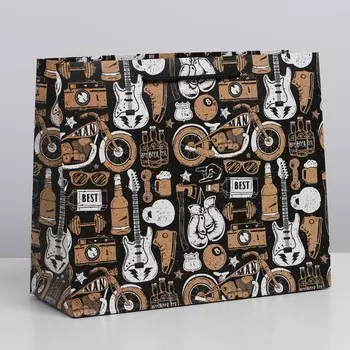 Пакет подарочный ламинированный горизонтальный, упаковка,