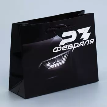 Пакет подарочный ламинированный горизонтальный, упаковка,