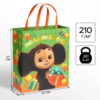 Пакет подарочный ламинированный с тиснением