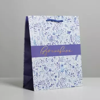 Пакет подарочный ламинированный, упаковка,