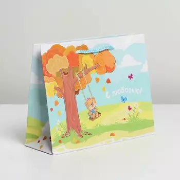 Пакет подарочный ламинированный, упаковка,