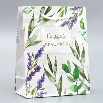 Пакет подарочный ламинированный, упаковка,