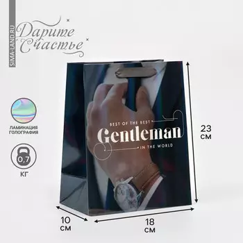 Пакет подарочный ламинированный, упаковка,