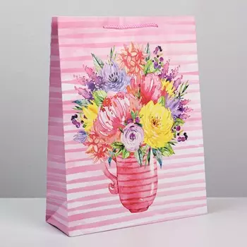 Пакет подарочный ламинированный, упаковка,