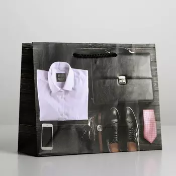 Пакет подарочный ламинированный, упаковка,