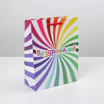 Пакет подарочный ламинированный, упаковка,