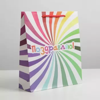 Пакет подарочный ламинированный, упаковка,