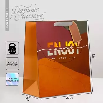 Пакет подарочный ламинированный, упаковка,