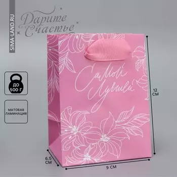 Пакет подарочный ламинированный, упаковка,
