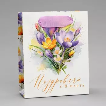 Пакет подарочный ламинированный, упаковка,