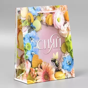 Пакет подарочный ламинированный, упаковка,