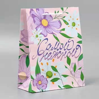 Пакет подарочный ламинированный, упаковка,