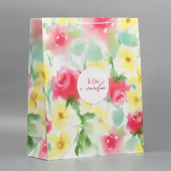 Пакет подарочный ламинированный, упаковка,