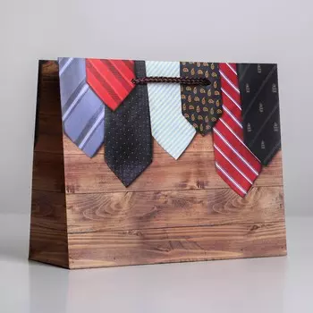 Пакет подарочный ламинированный, упаковка, best man, ms 23 х 18 х 8 см