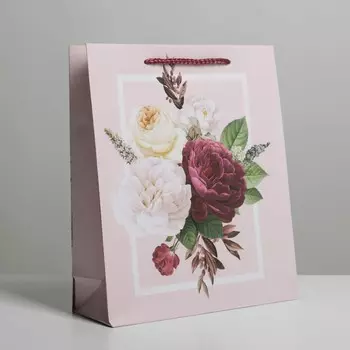 Пакет подарочный ламинированный, упаковка, love, ml 21 х 25 х 8 см