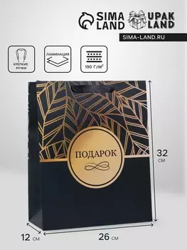 Пакет подарочный ламинированный вертикальный