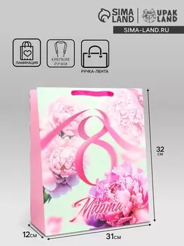 Пакет подарочный ламинированный вертикальный