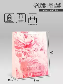 Пакет подарочный ламинированный вертикальный