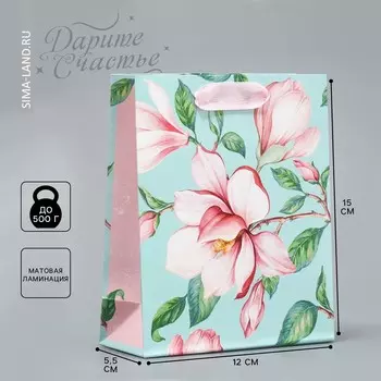 Пакет подарочный ламинированный вертикальный, упаковка,