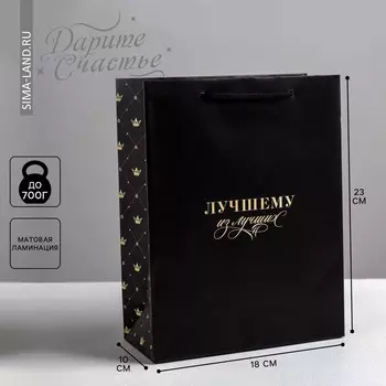 Пакет подарочный ламинированный вертикальный, упаковка,