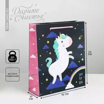 Пакет подарочный ламинированный вертикальный, упаковка,