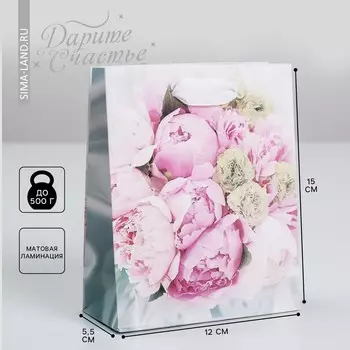 Пакет подарочный ламинированный вертикальный, упаковка,