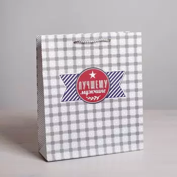 Пакет подарочный ламинированный вертикальный, упаковка,