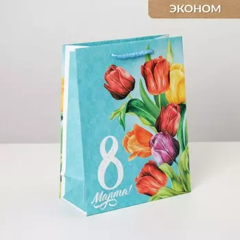 Пакет подарочный ламинированный вертикальный, упаковка,