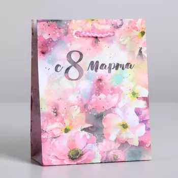 Пакет подарочный ламинированный вертикальный, упаковка,