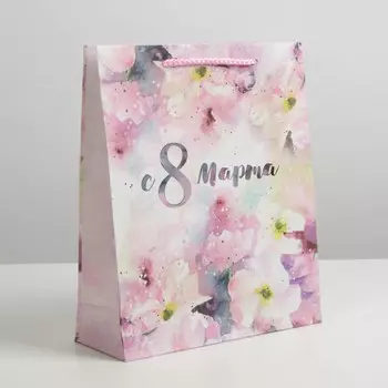 Пакет подарочный ламинированный вертикальный, упаковка,