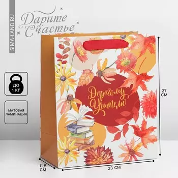 Пакет подарочный ламинированный вертикальный, упаковка,