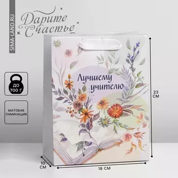 Пакет подарочный ламинированный вертикальный, упаковка,