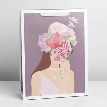 Пакет подарочный ламинированный вертикальный, упаковка,