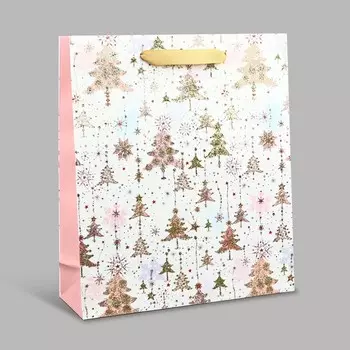 Пакет подарочный новогодний ламинированный