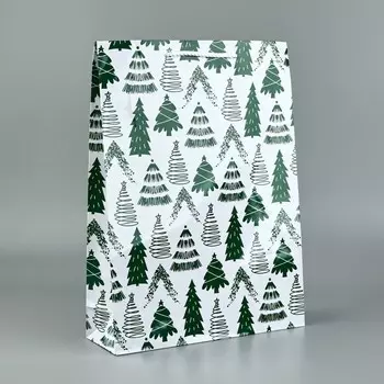 Пакет подарочный новогодний ламинированный