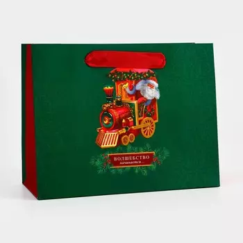 Пакет подарочный новогодний ламинированный